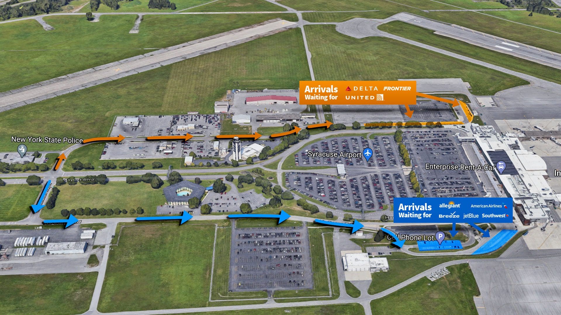 Parking & Transportation - Syracuse Hancock International Airport