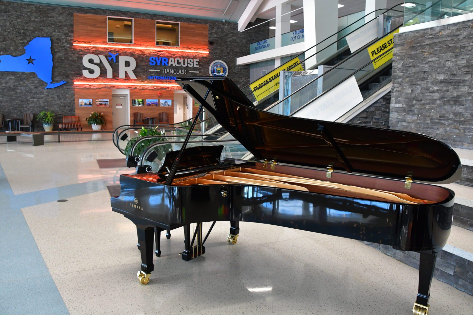 The Grand Hall Piano at Syracuse Hancock International Airport near Manlius