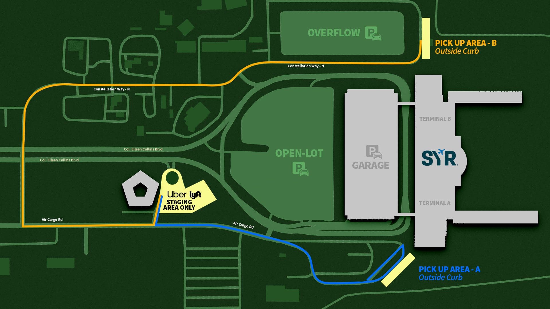 Parking & Transportation - Syracuse Hancock International Airport