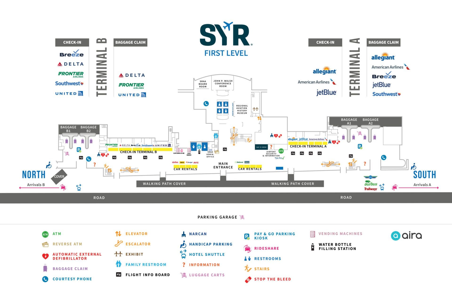 Parking & Transportation - Syracuse Hancock International Airport